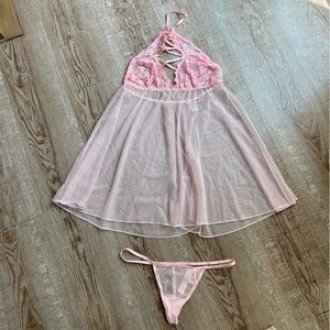 NWOT Victorias Secret sheer Baby Doll lingerie